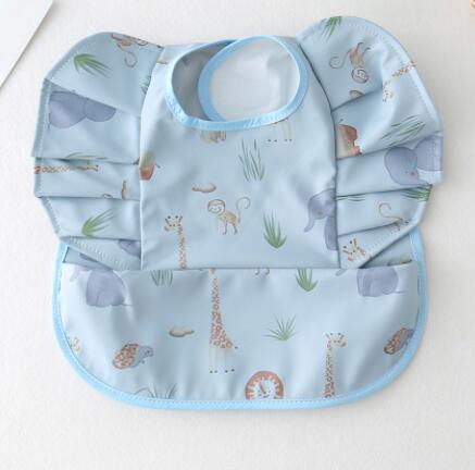 Babero Impermeable con Bolsillo para Comida de Bebé con Diseño de Alas de Ángel