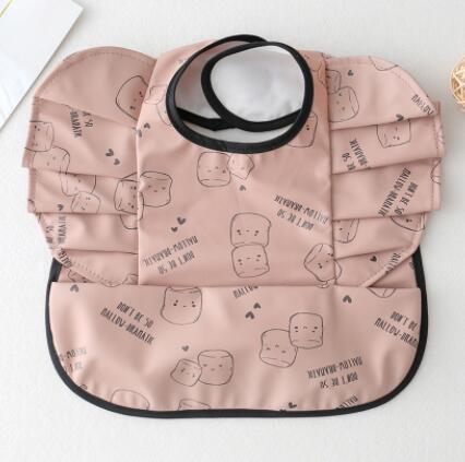 Babero Impermeable con Bolsillo para Comida de Bebé con Diseño de Alas de Ángel