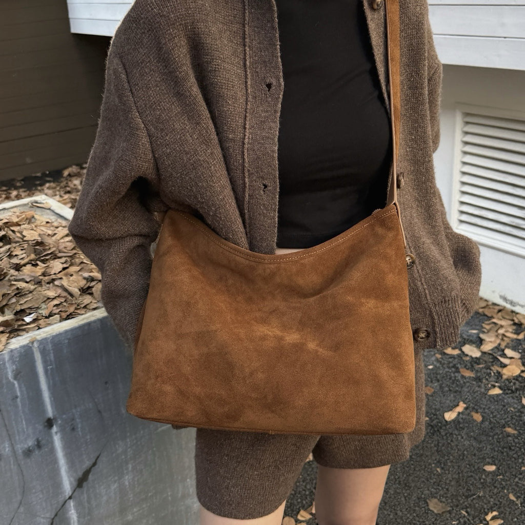 Bolso Cubo de Ante Mate de Moda