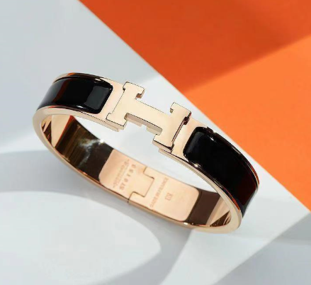 Pulsera Hermès H de Acero de Titanio (Pieza Única)