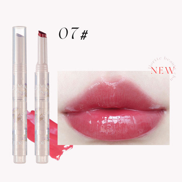 FLORTTE Lápiz Labial Love Stick de la Serie First Kiss con Espejo