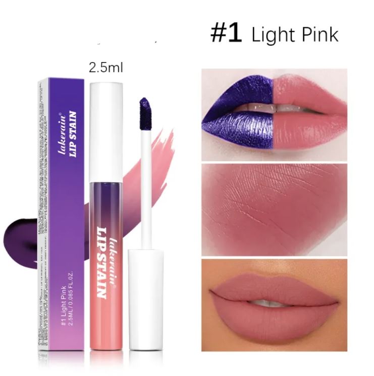 Lakerain Brillo de Labios Desgarrar y Tirar Acabado Mate de Larga Duración para Labios Fang