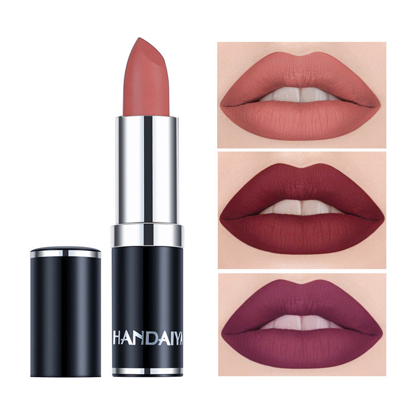 Brillo de Labios de Terciopelo Mate en Tonos Rojo Marrón Púrpura
