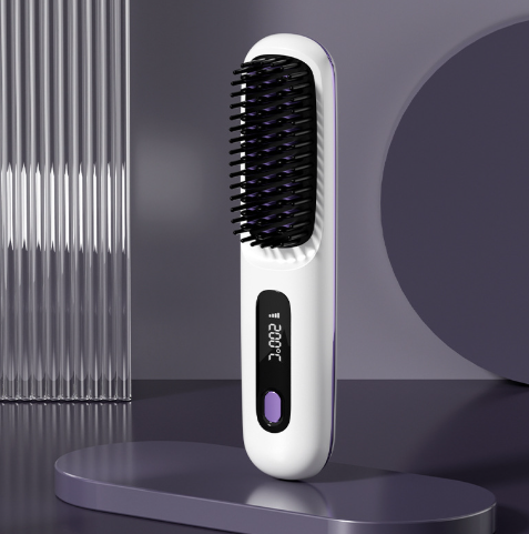 Peine Alisador de Cabello Cerámico con Carga USB