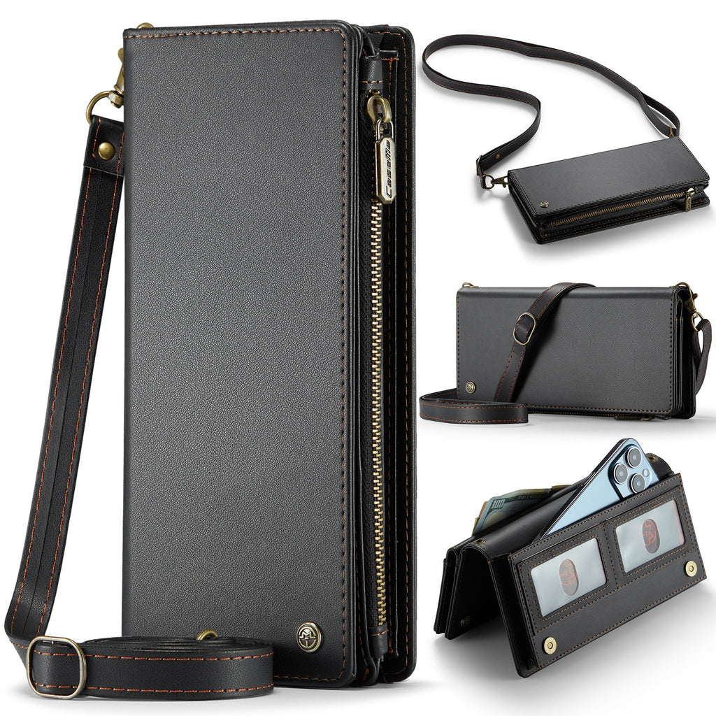 Cartera Universal de Cuero Multifuncional Para Teléfono