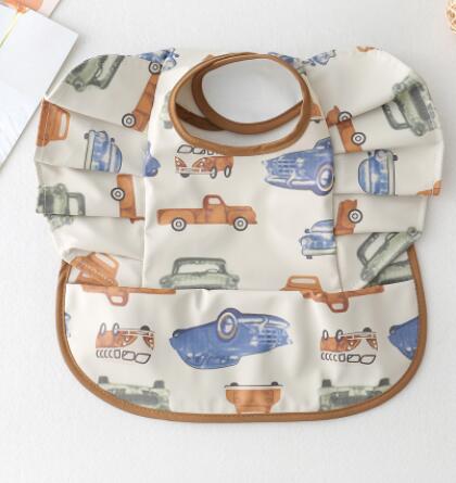 Babero Impermeable con Bolsillo para Comida de Bebé con Diseño de Alas de Ángel
