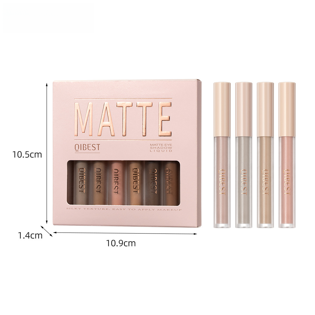 QIBEST Set de Sombra de Ojos y Colorete Mate en Líquido