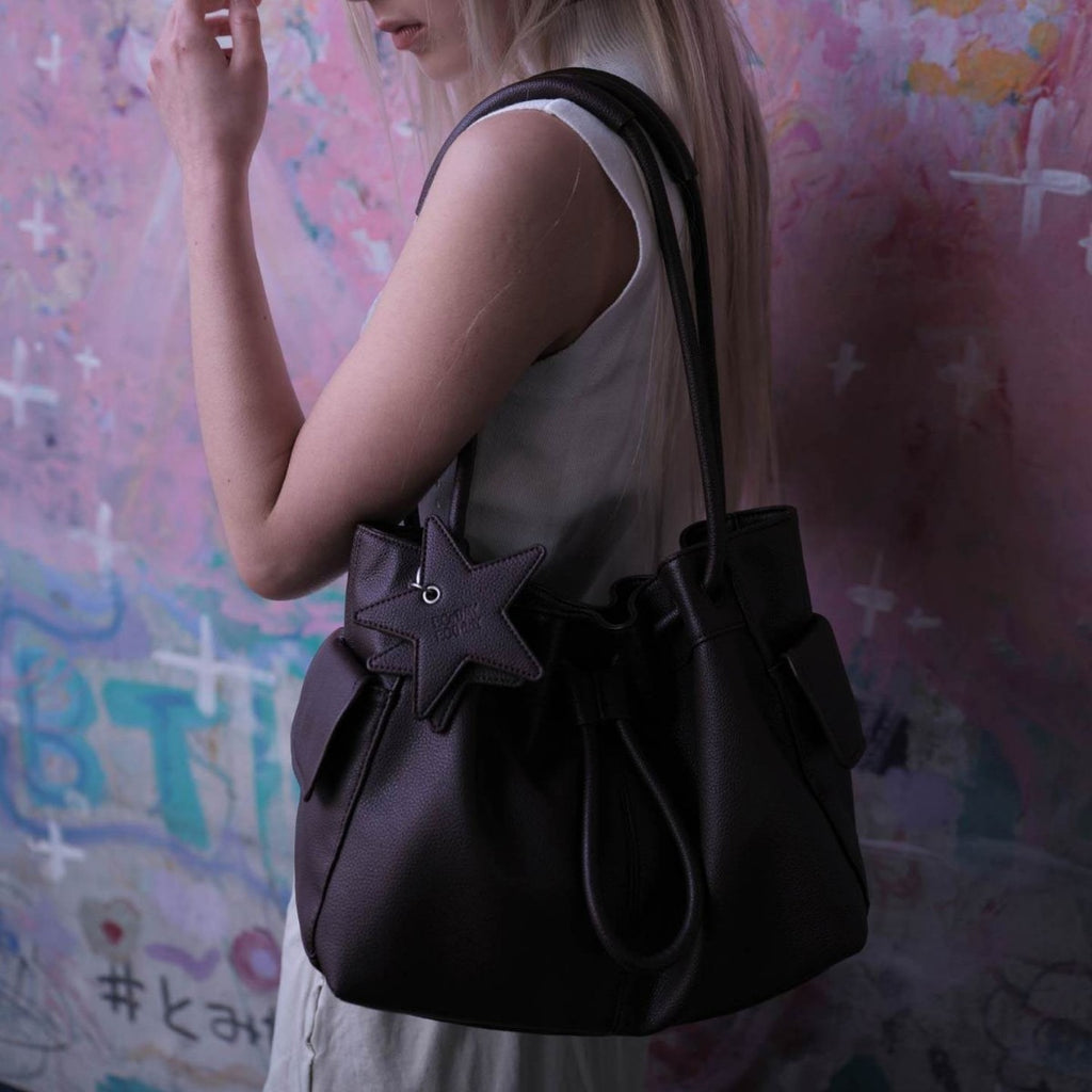 Bolso Tote Grande con Forma de Nube