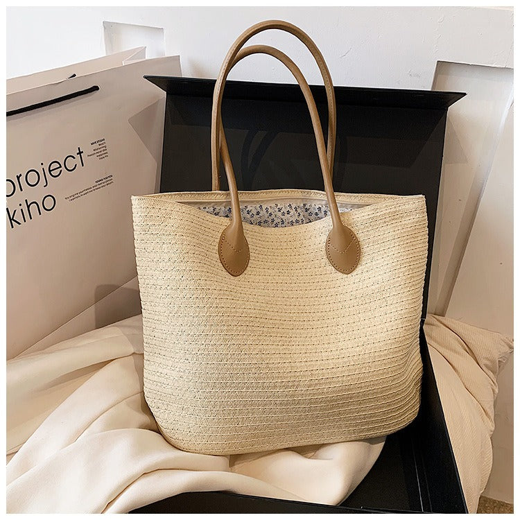 Bolso de Playa Tejido de Paja