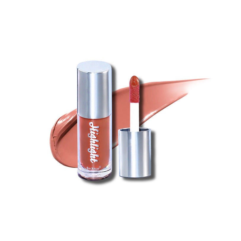Brillo de Labios Nude de Alto Brillo con Acabado Espejo