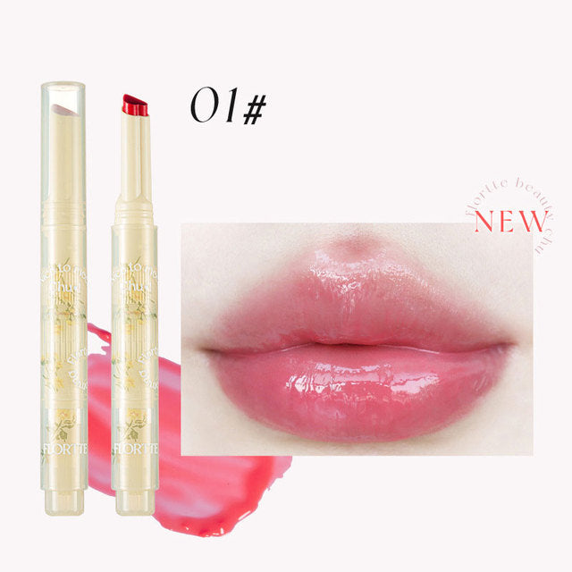 FLORTTE Lápiz Labial Love Stick de la Serie First Kiss con Espejo