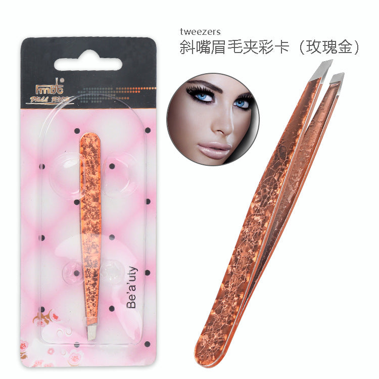 Set de Belleza de Pinzas de Acero Inoxidable de Doble Cara