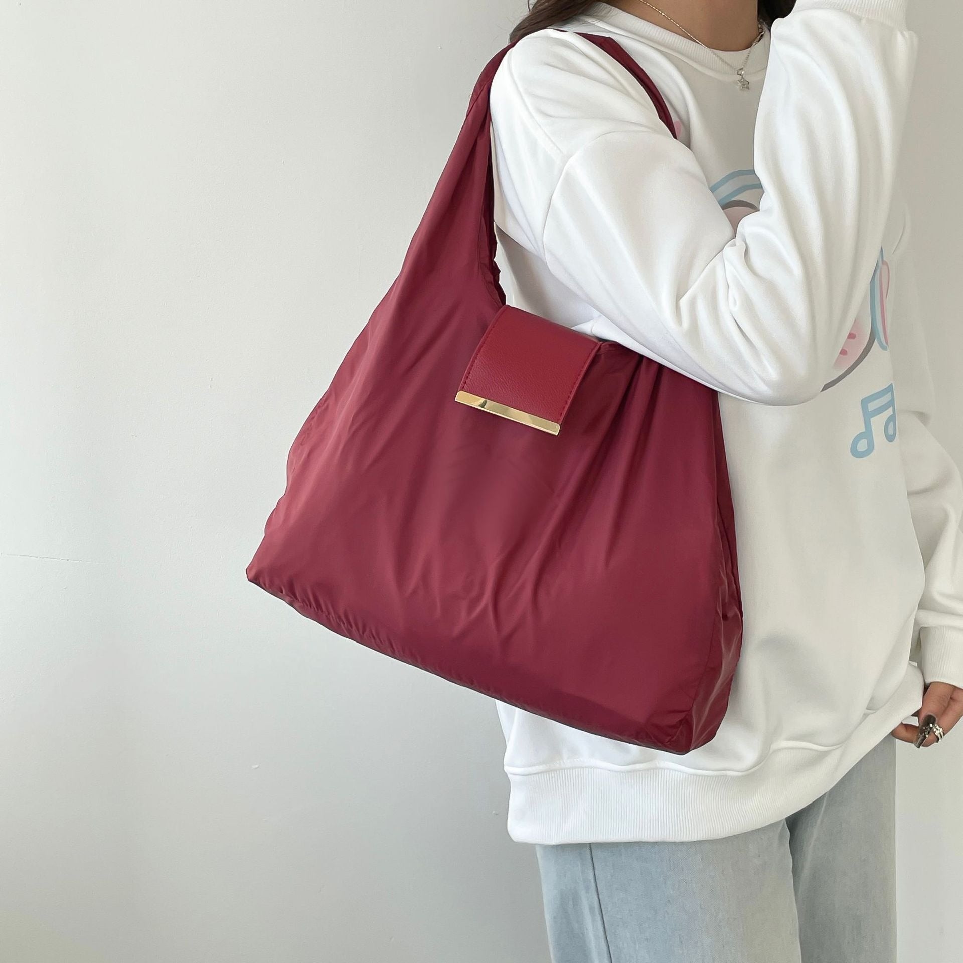 Bolso de Hombro para Mujer con Llavero de Gran Capacidad