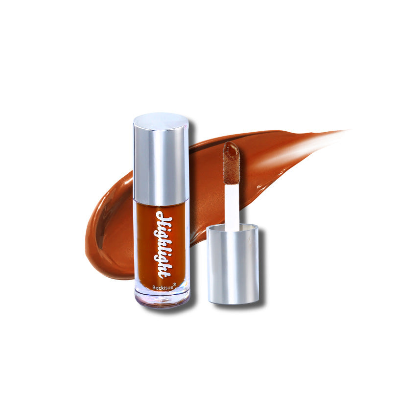 Brillo de Labios Nude de Alto Brillo con Acabado Espejo