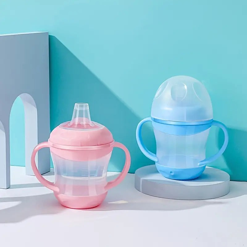 Taza de Aprendizaje Antigoteo con Tapa y Boquilla de Pato para Bebés