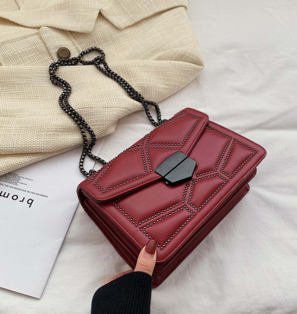 Bolso Bandolera Pequeño de Cadena Cuadrado