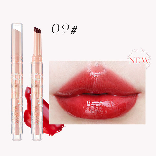 FLORTTE Lápiz Labial Love Stick de la Serie First Kiss con Espejo