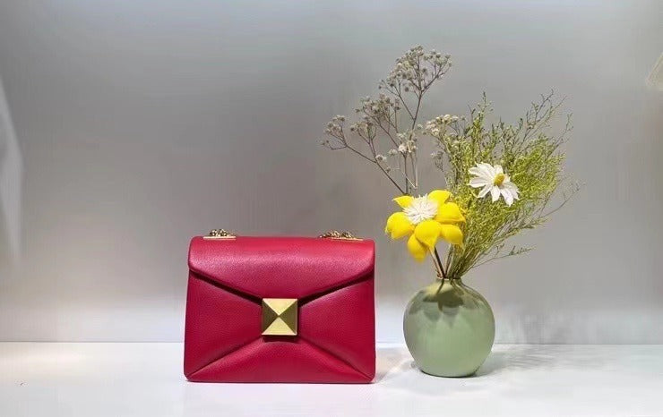 Bolso Tote de Cuero en Colores de Caramelo para Mujer