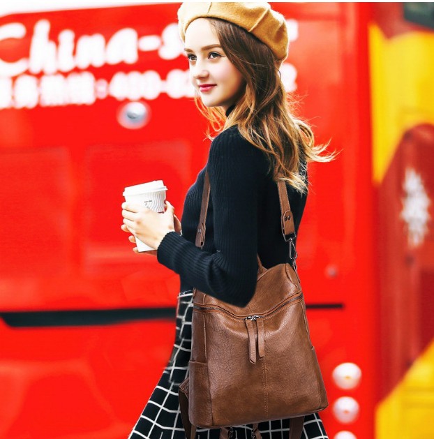 Mochila para Mujer - Bolso de Doble Hombro