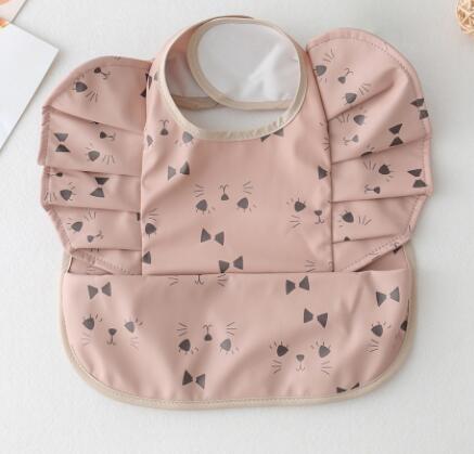 Babero Impermeable con Bolsillo para Comida de Bebé con Diseño de Alas de Ángel