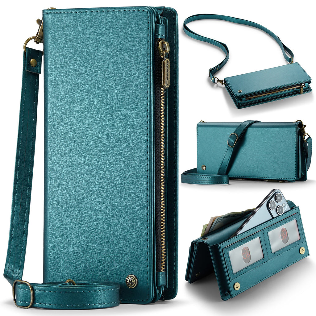 Cartera Universal de Cuero Multifuncional Para Teléfono