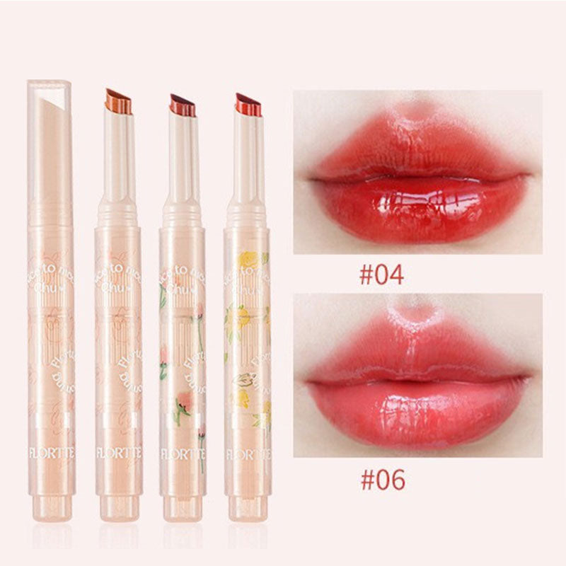 FLORTTE Lápiz Labial Love Stick de la Serie First Kiss con Espejo