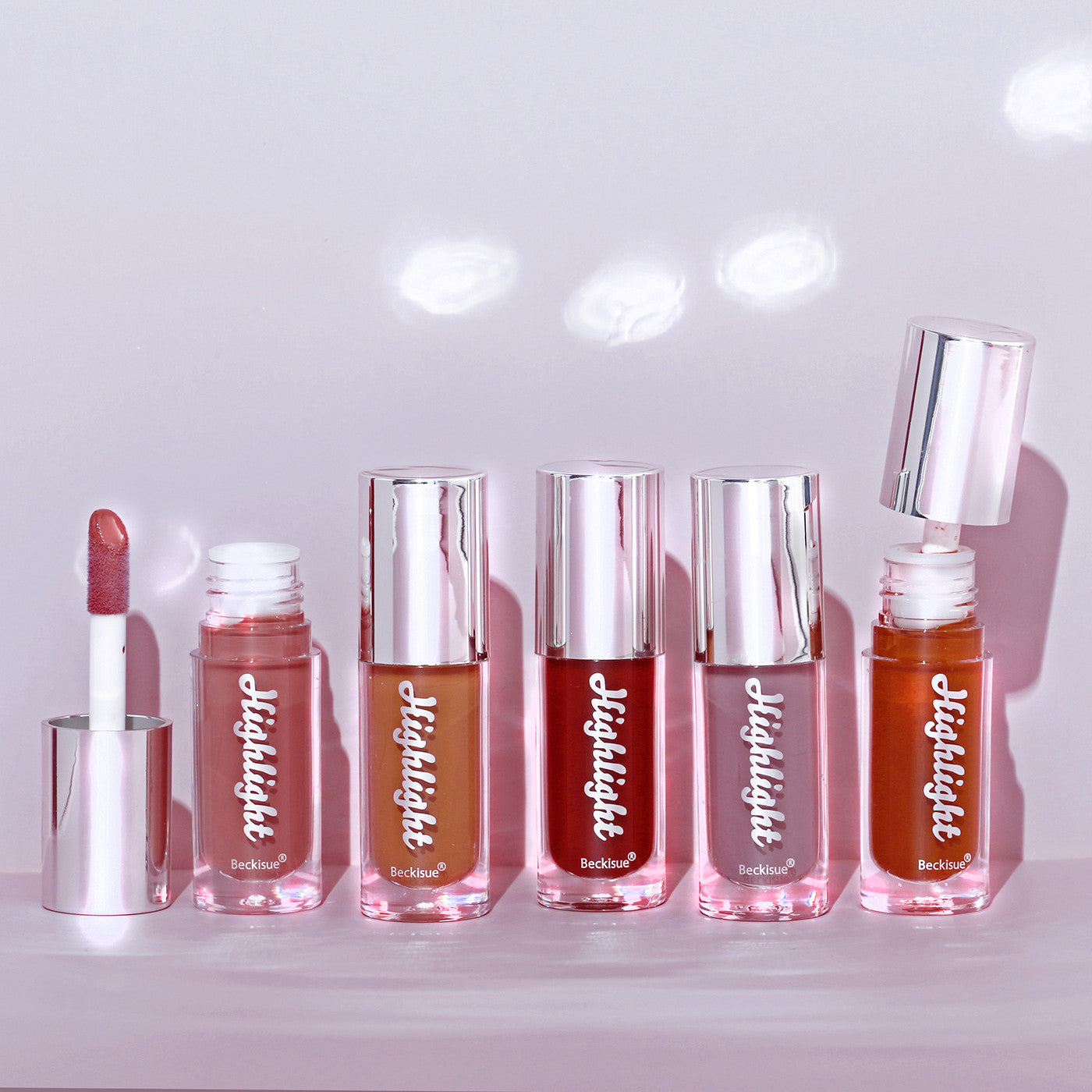 Brillo de Labios Nude de Alto Brillo con Acabado Espejo
