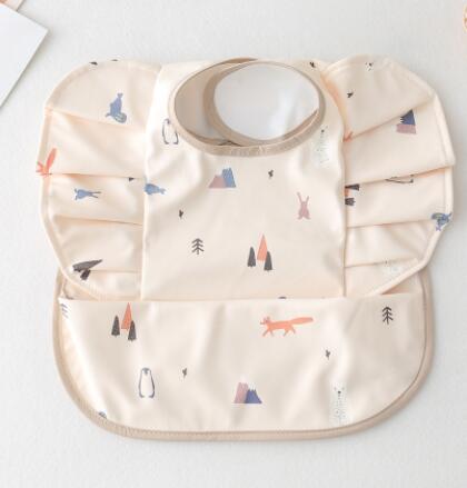 Babero Impermeable con Bolsillo para Comida de Bebé con Diseño de Alas de Ángel