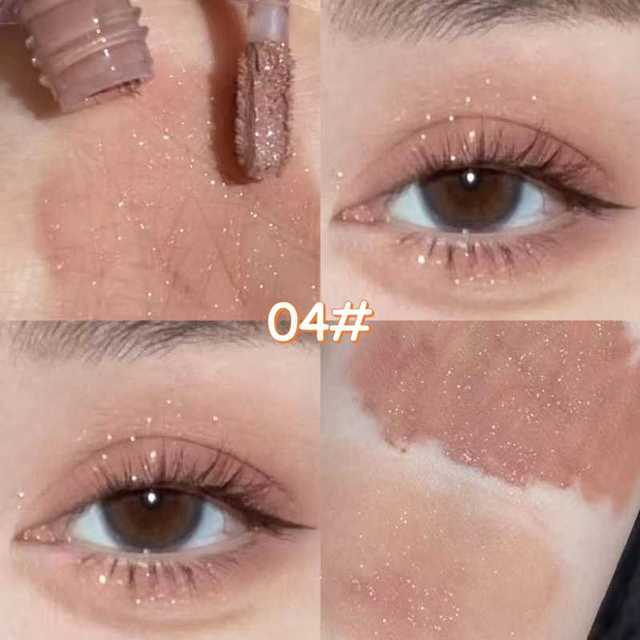 Barra de Sombra de Ojos Líquida de Brillo Marrón y Crema de Contorno