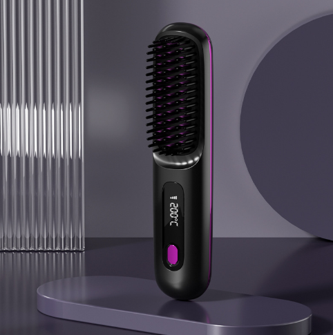 Peine Alisador de Cabello Cerámico con Carga USB