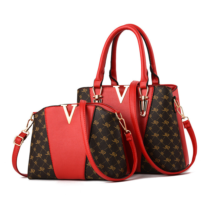 Conjunto de Bolsos de Hombro para Mujer a la Moda (Tote + Bandolera)
