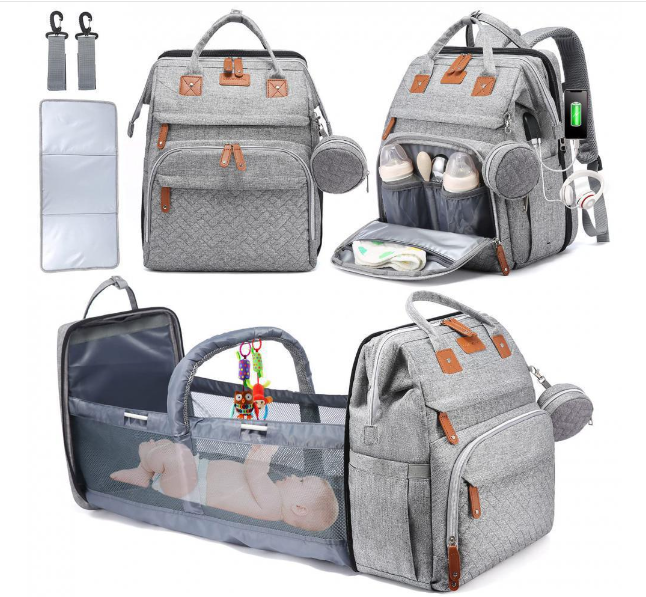Mochila de Gran Capacidad para Madre y Bebé (Una Pieza)