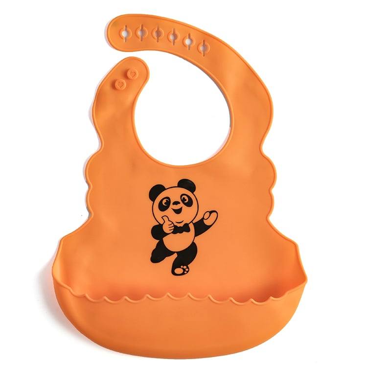 Babero de Silicona Grado Alimenticio con Bolsillo para Saliva