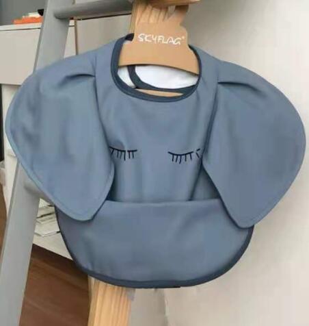 Babero Impermeable con Bolsillo para Comida de Bebé con Diseño de Alas de Ángel