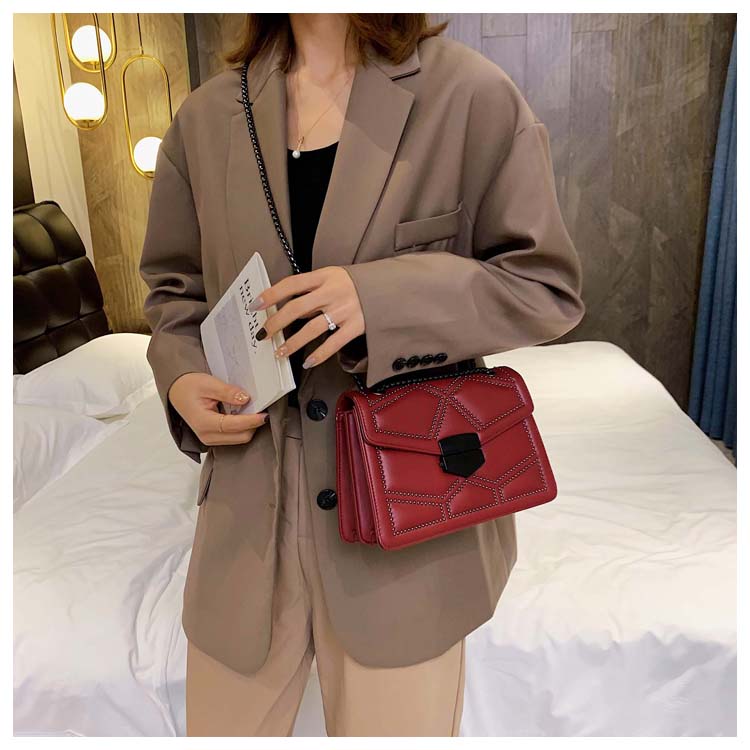 Bolso Bandolera de Cadena con Tachuelas para Mujer