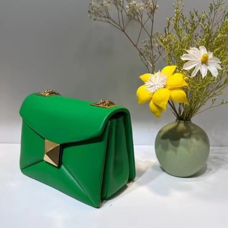 Bolso Tote de Cuero en Colores de Caramelo para Mujer