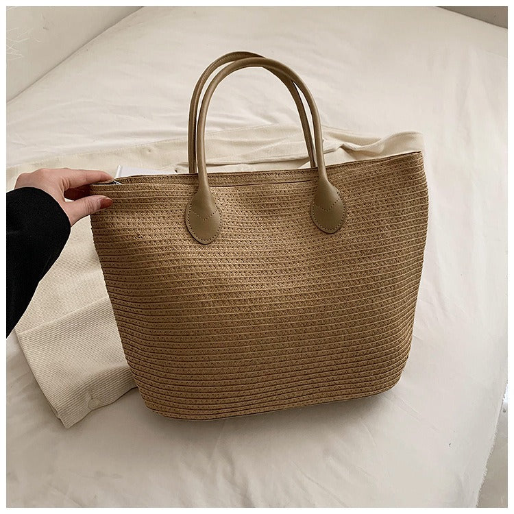 Bolso de Playa Tejido de Paja