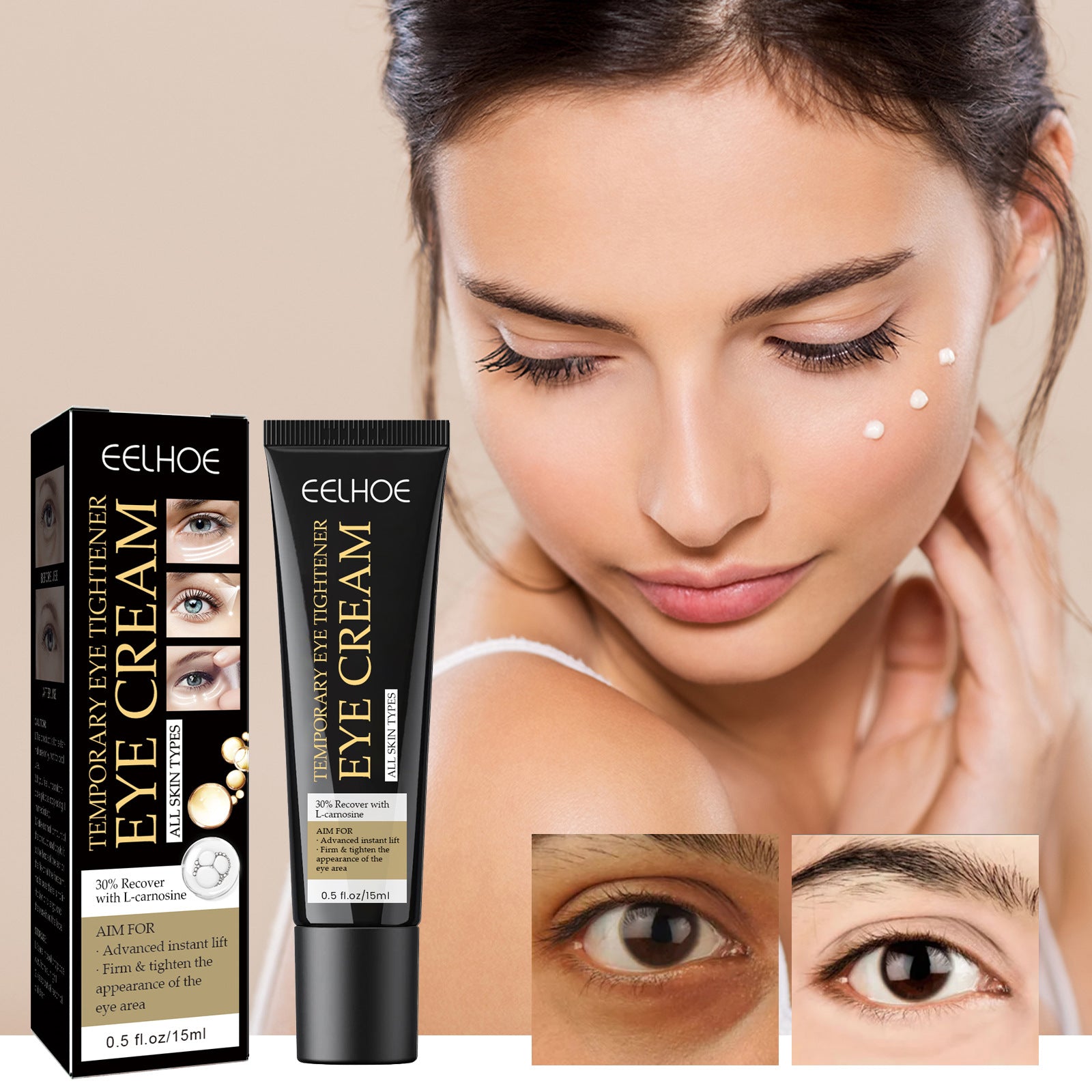 EELHOE Instant Firming Eye Cream for Dark Circles