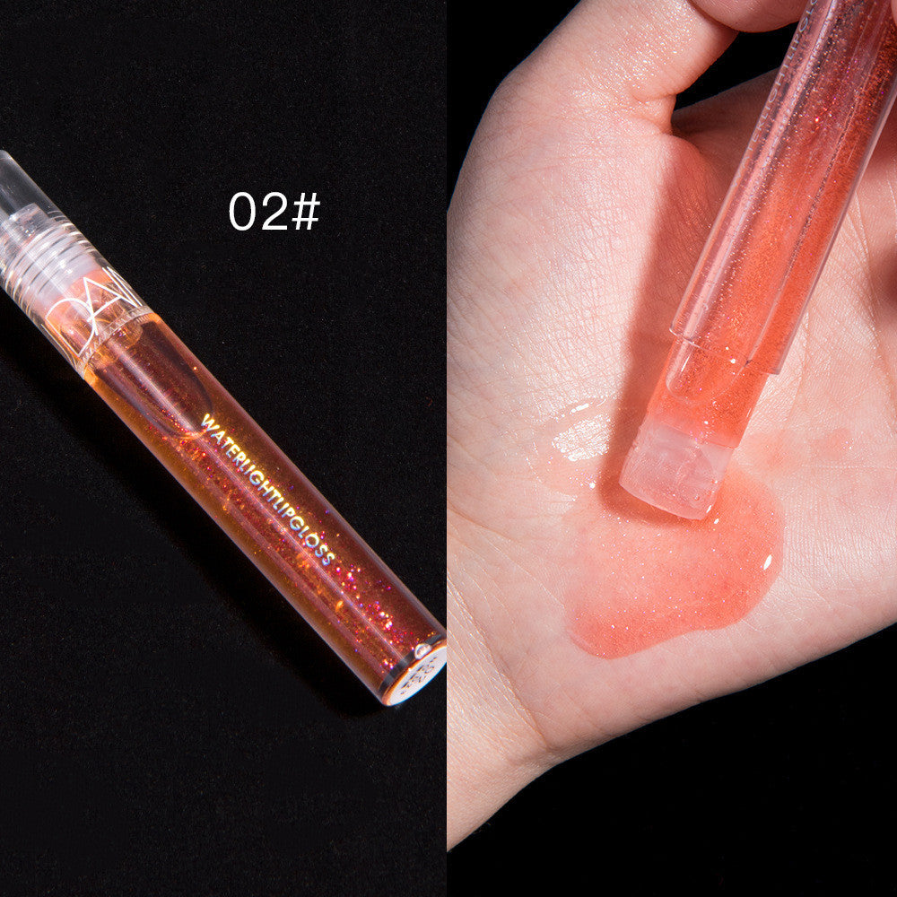 Brillo Labial Esmaltado - Acabado de Cristal No se Desvanece ni se Adhiere