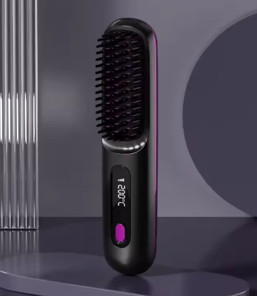 Peine Alisador de Cabello Cerámico con Carga USB