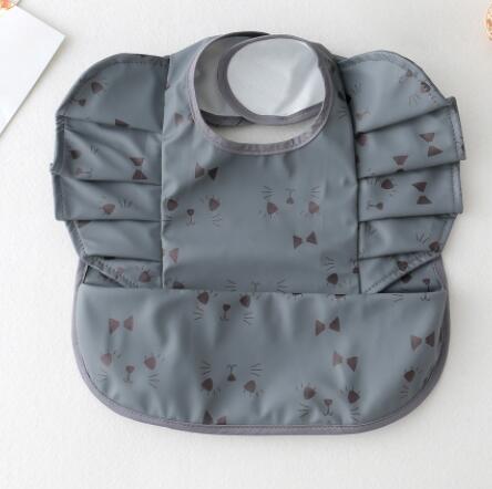 Babero Impermeable con Bolsillo para Comida de Bebé con Diseño de Alas de Ángel