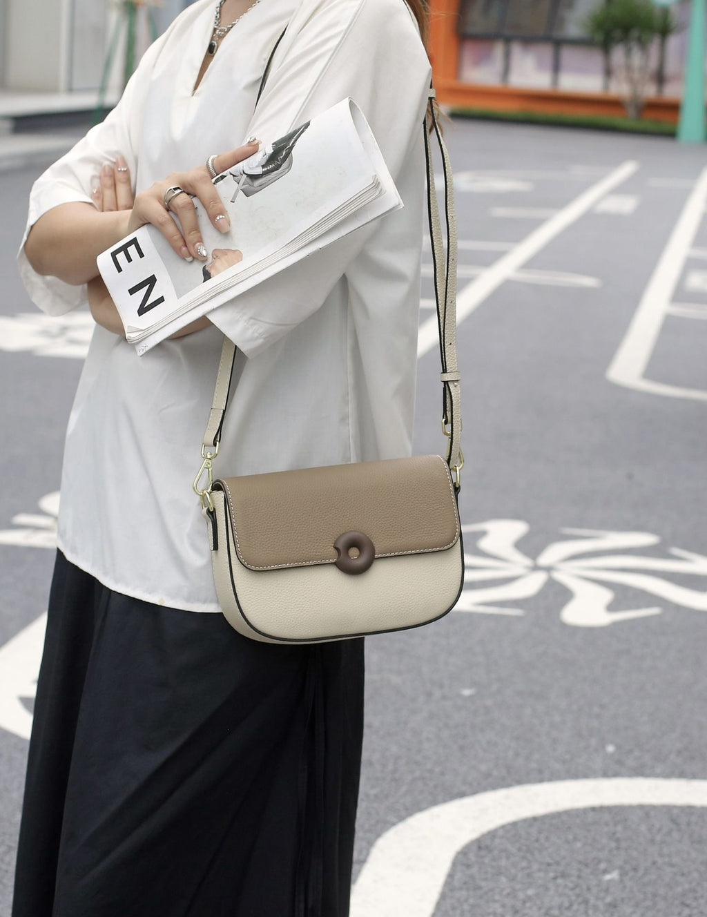 Mini Bolso Bandolera de Cuero Genuino