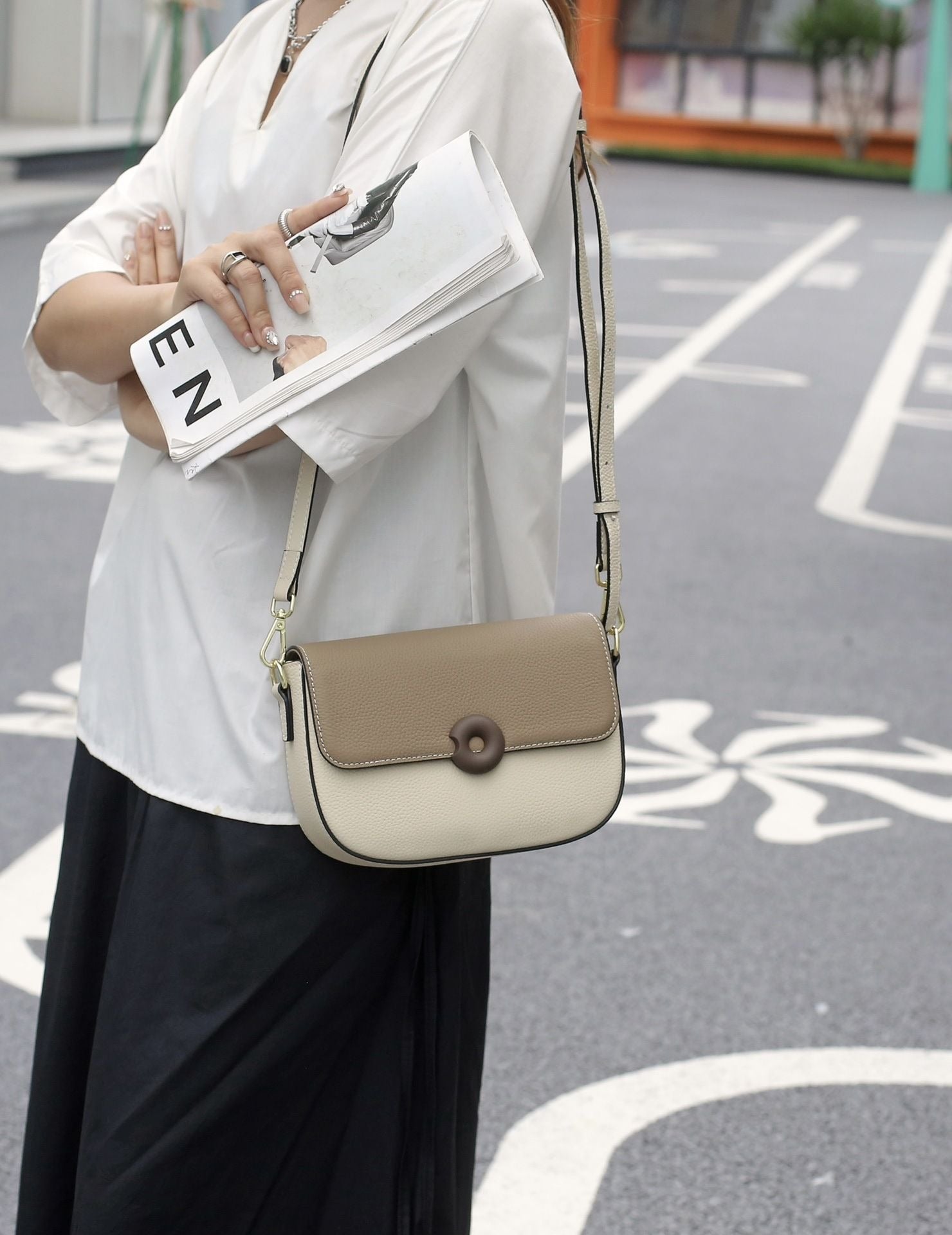 Mini Bolso Bandolera de Cuero Genuino