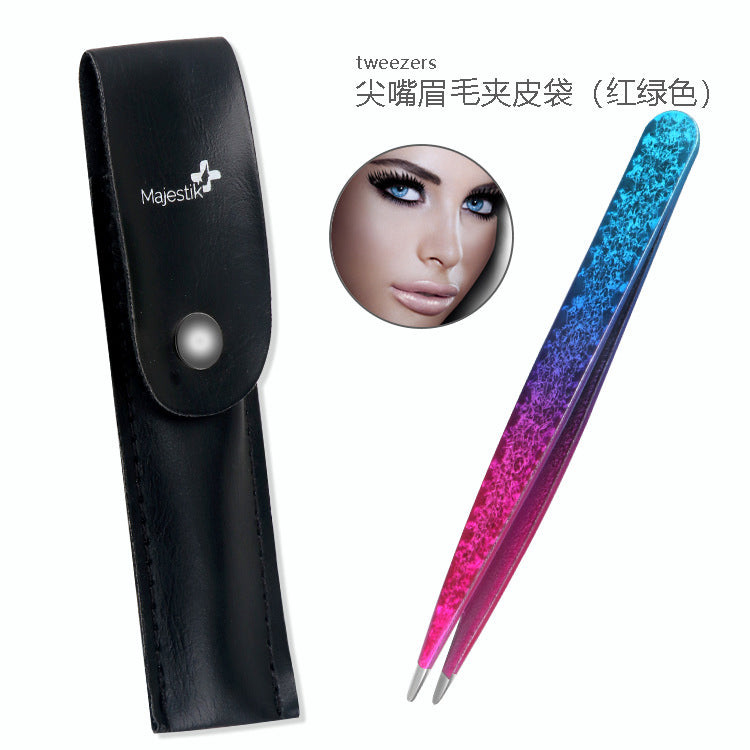 Set de Belleza de Pinzas de Acero Inoxidable de Doble Cara
