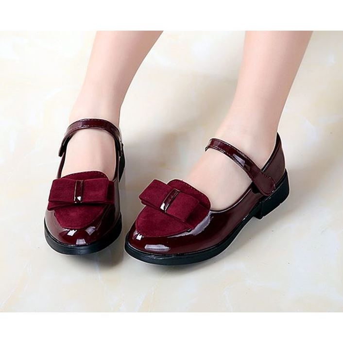 Zapatillas de Princesa de Cuero para Niñas para la Escuela (Niños)
