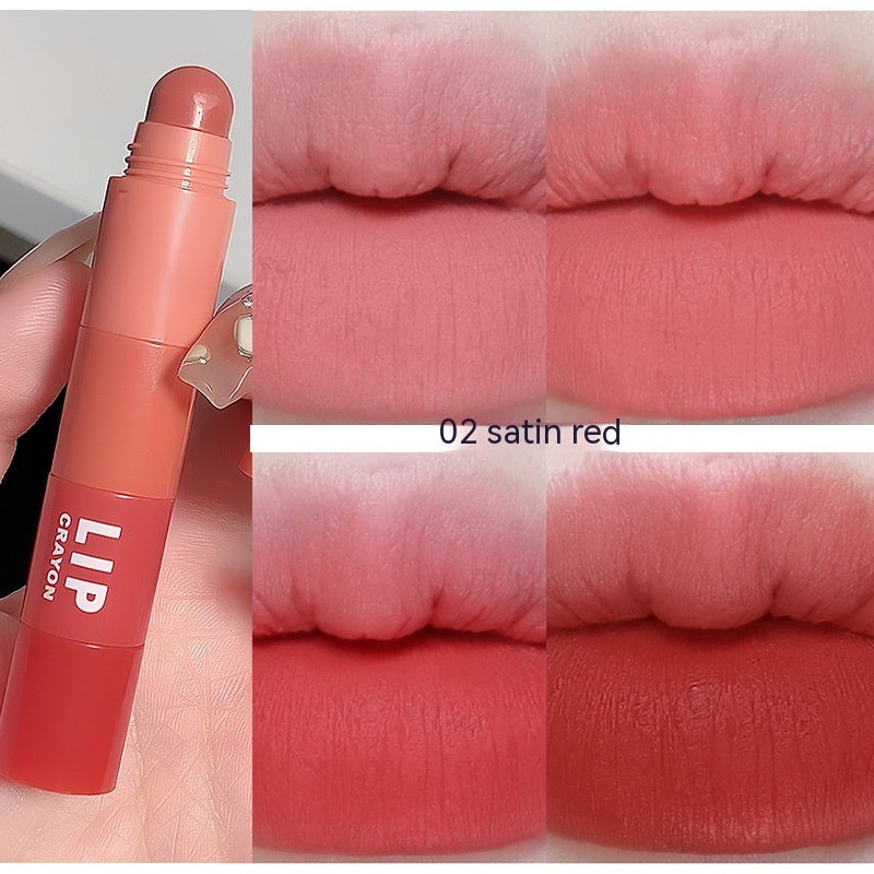 Lápiz Labial de Terciopelo Mate Multicolor y Brillo