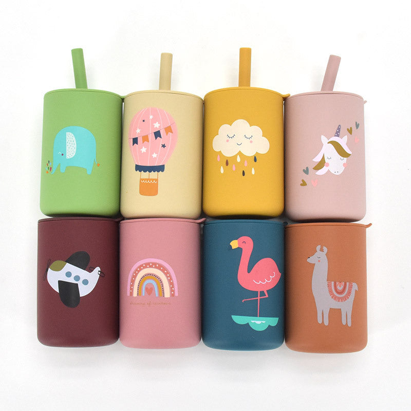 Vaso Infantil de Silicona Antigoteo para Bebés
