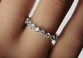 Anillo de Boda de Diamantes en Plata 925 Spring Qiaoer para Mujeres