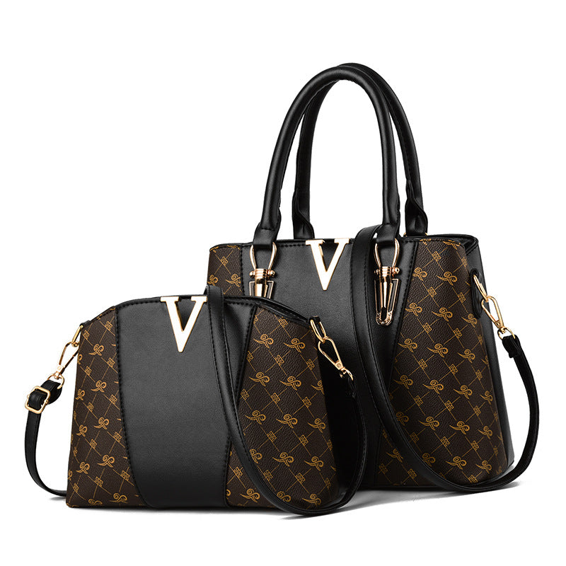 Conjunto de Bolsos de Hombro para Mujer a la Moda (Tote + Bandolera)