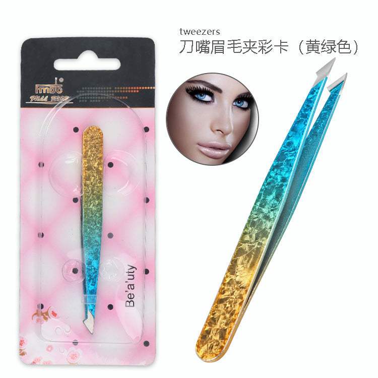 Set de Belleza de Pinzas de Acero Inoxidable de Doble Cara